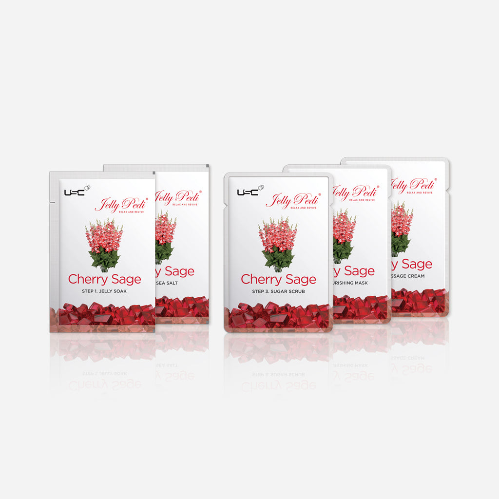 Jelly Pedi Cherry Sage 5-Step