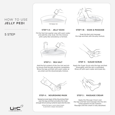 Jelly Pedi Cherry Sage 5-Step